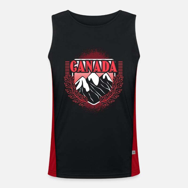 Kanada Elch Staat Funktionelles Kontrast-Tank Top für Männer 