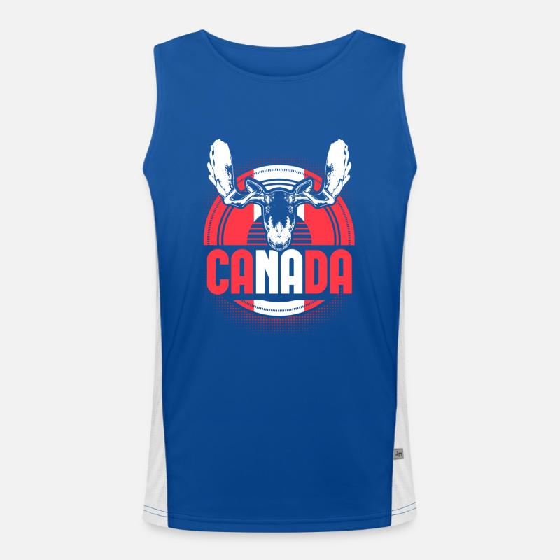 Canada Maple Origin Gift Men's Functional Contrast Tank Top 