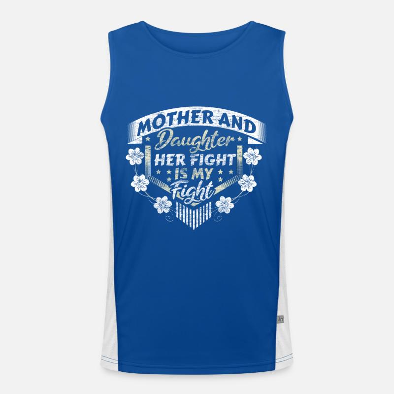 Mutter Tochter Familie Geschenkidee Funktionelles Kontrast-Tank Top für Männer 