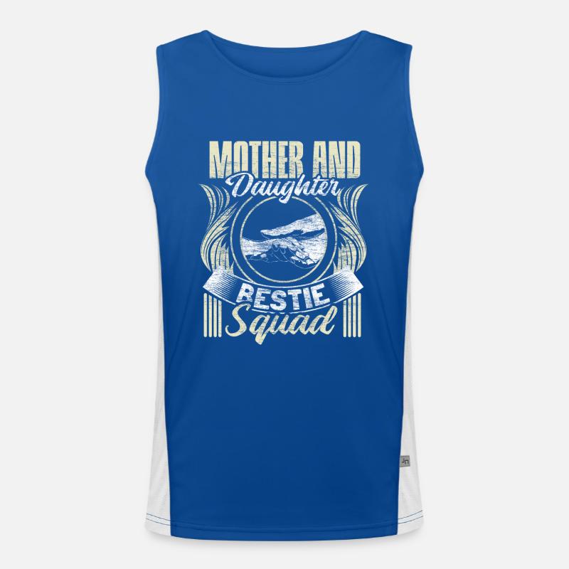 Mutter und Tochter Kindertag Eltern Geschenkidee Funktionelles Kontrast-Tank Top für Männer 