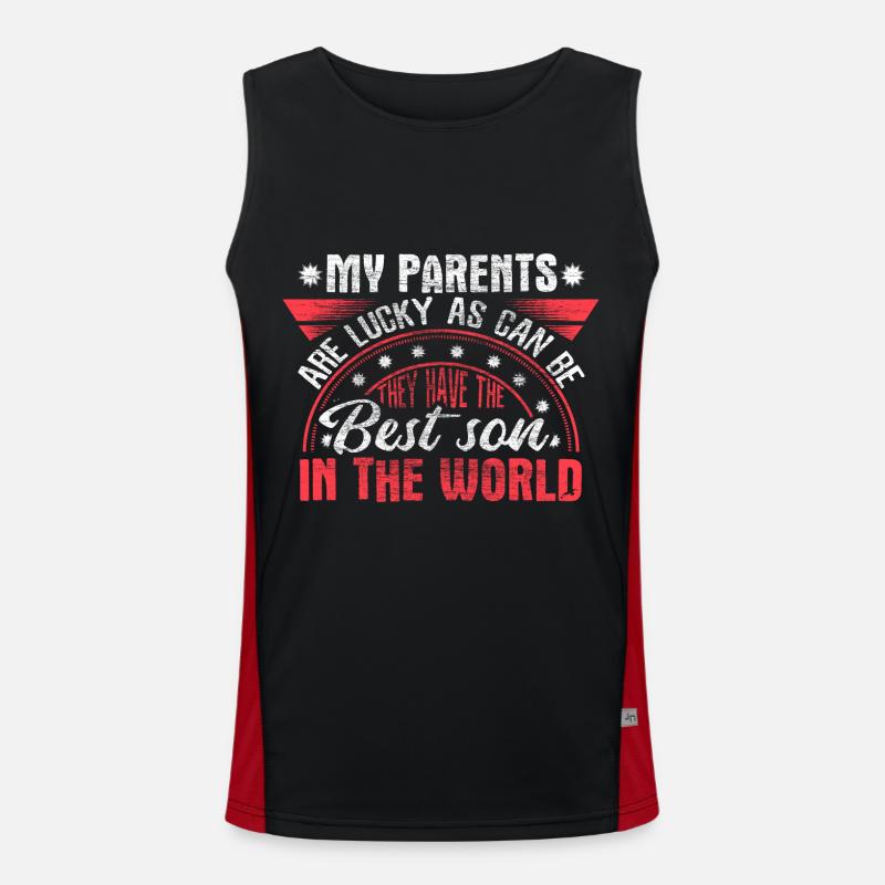 Sohn Kind Geschenk Funktionelles Kontrast-Tank Top für Männer 