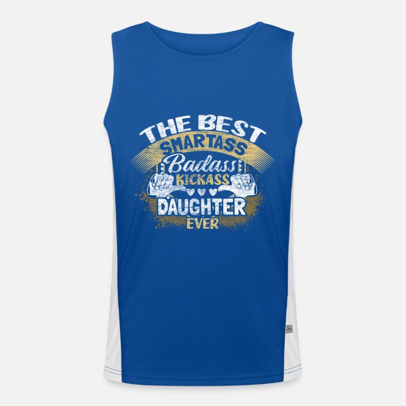 Tochter Mädchen Funktionelles Kontrast-Tank Top für Männer 