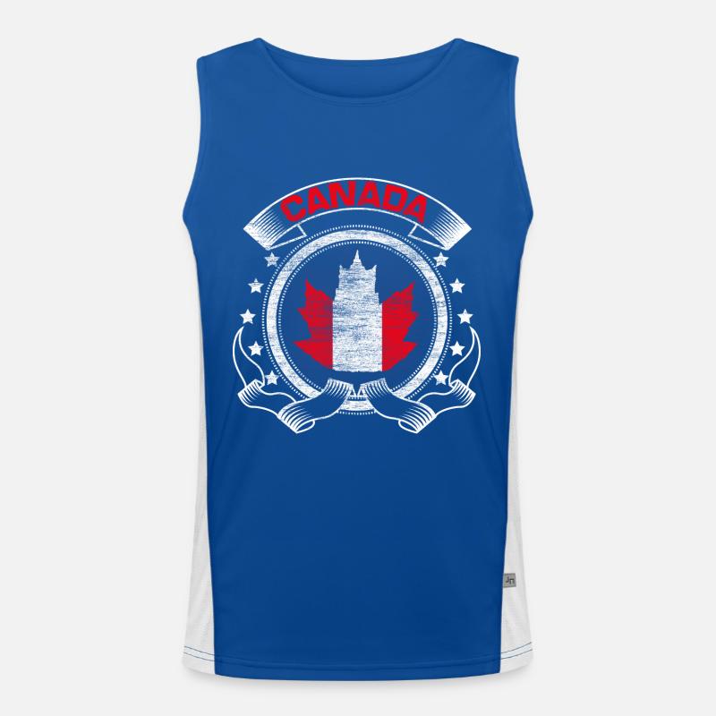 Canada Maple Men's Functional Contrast Tank Top 