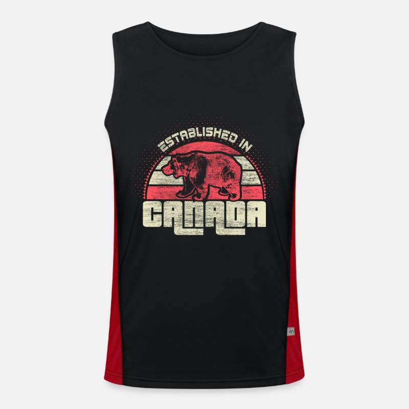 Canada Maple Origin Men's Functional Contrast Tank Top 