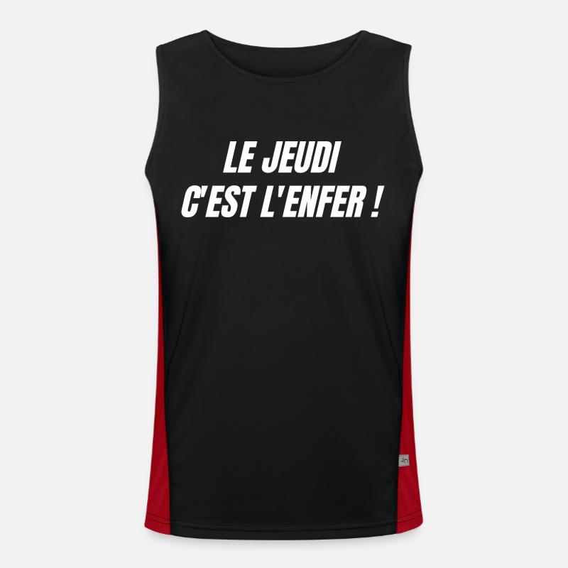 Le jeudi c'est l'enfer Débardeur respirant contrasté Homme 