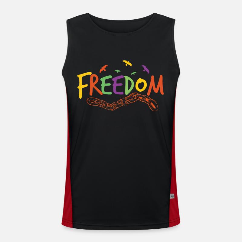 FREIHEIT Funktionelles Kontrast-Tank Top für Männer 