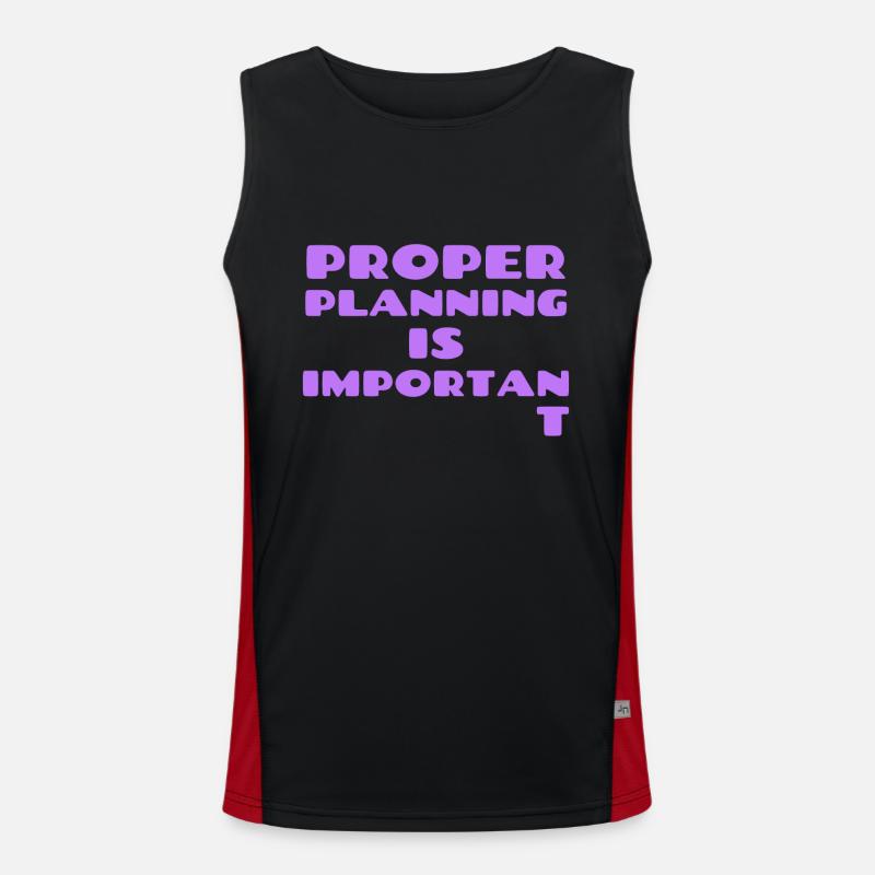 Proper Planning Men's Functional Contrast Tank Top 