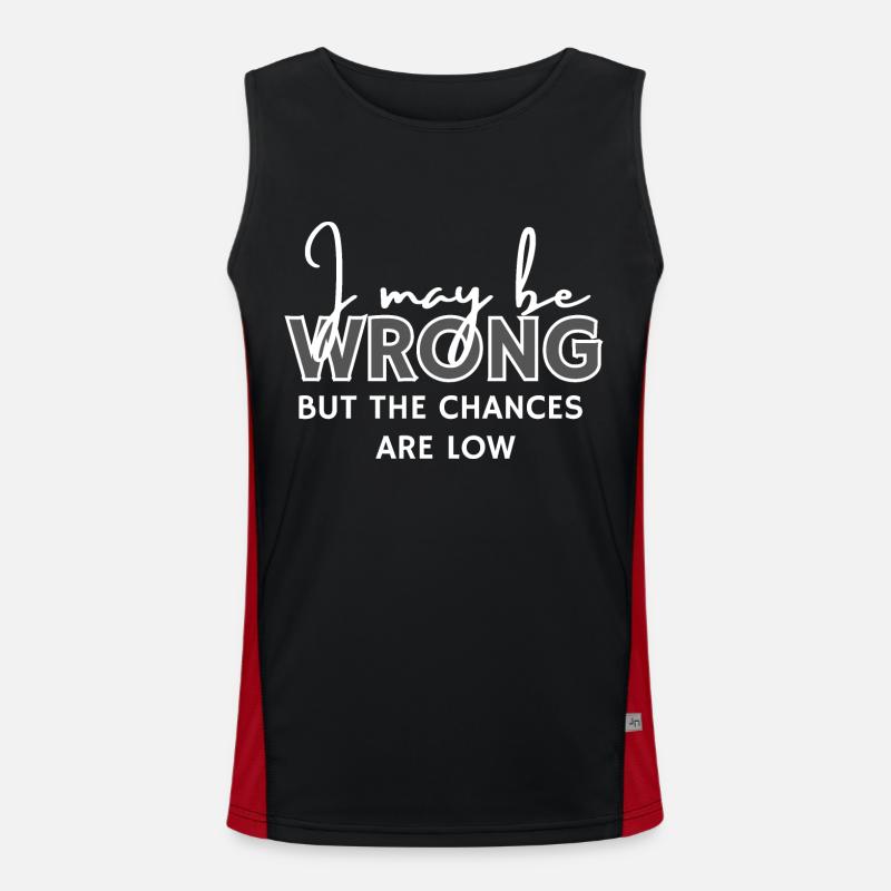 I may be wrong but the chances are low Funktionelles Kontrast-Tank Top für Männer 
