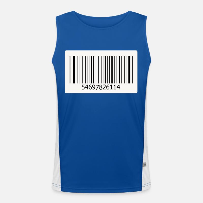 Code-barres Débardeur respirant contrasté Homme 