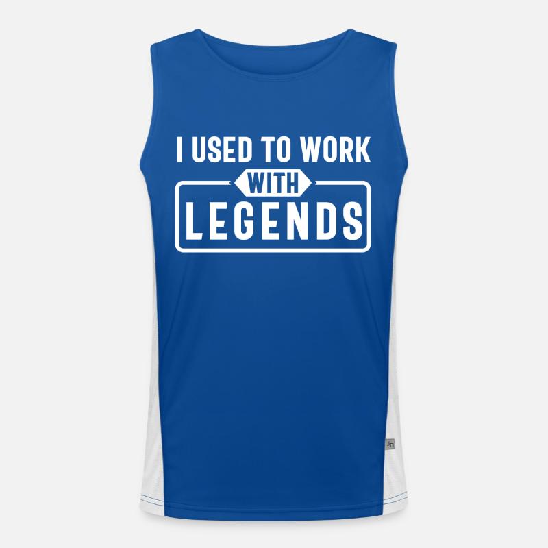 J’avais l’habitude de travailler Débardeur respirant contrasté Homme 