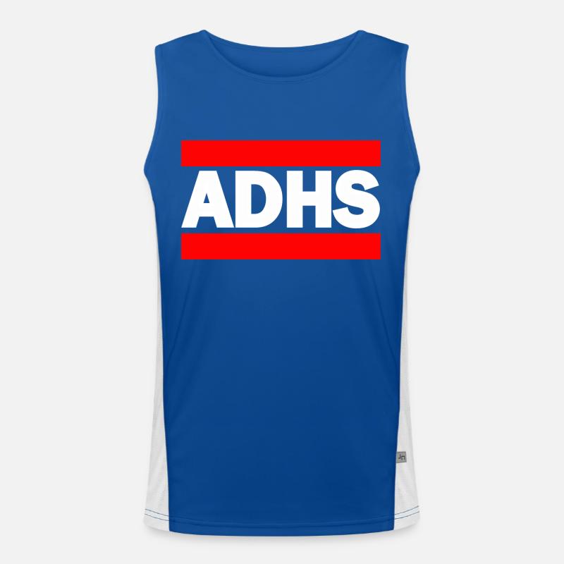 ADHS Funktionelles Kontrast-Tank Top für Männer 