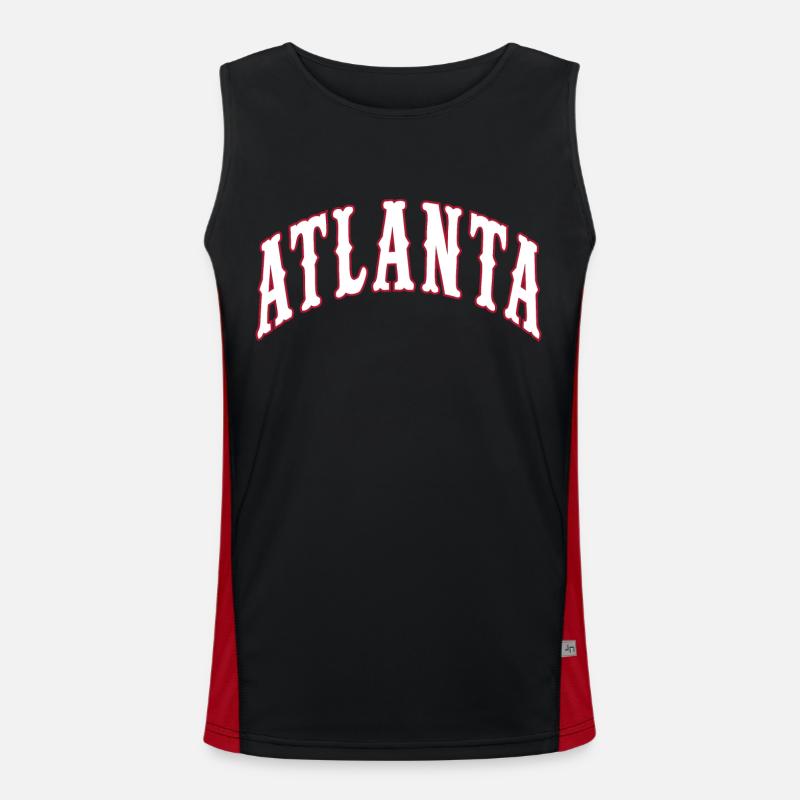 Atlanta Canotta sportiva da uomo in contrasto cromatico 