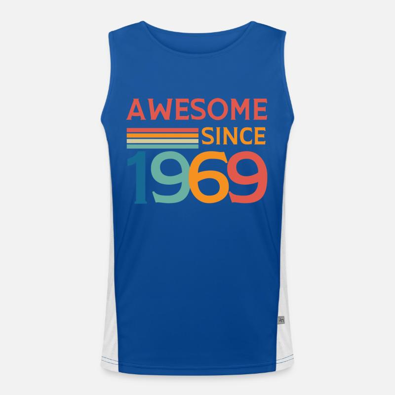 Awesome since 1969 Men's Functional Contrast Tank Top 