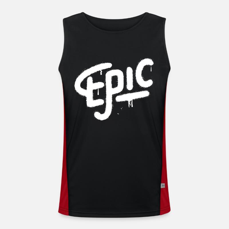 Epic Graffiti Spray Men's Functional Contrast Tank Top 