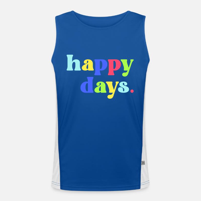 Happy Days Men's Functional Contrast Tank Top 