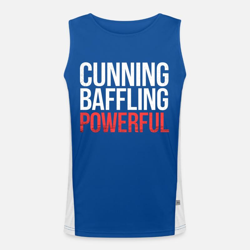 Cunning Baffling Powerful 6 Funktionelles Kontrast-Tank Top für Männer 