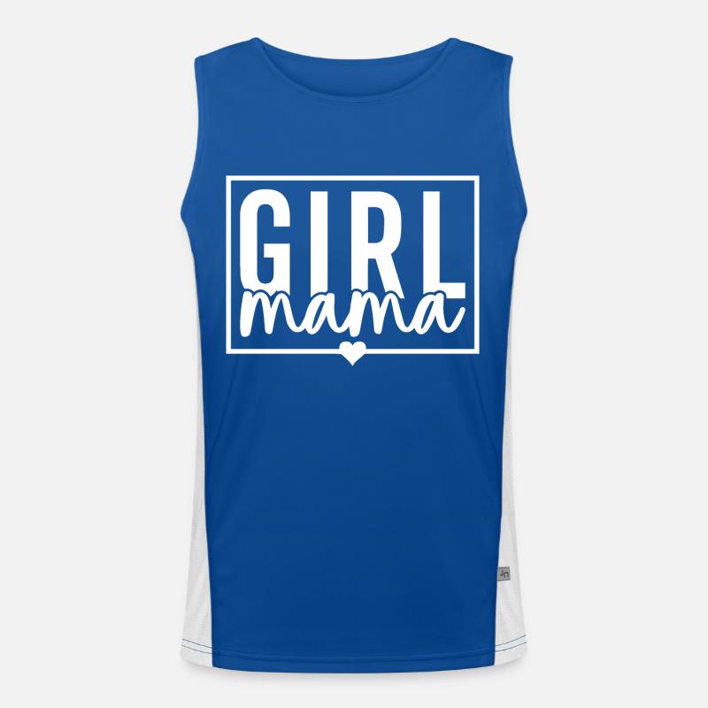 Mädchen Mama Funktionelles Kontrast-Tank Top für Männer 
