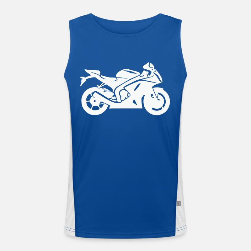 motorcycle Men's Functional Contrast Tank Top 