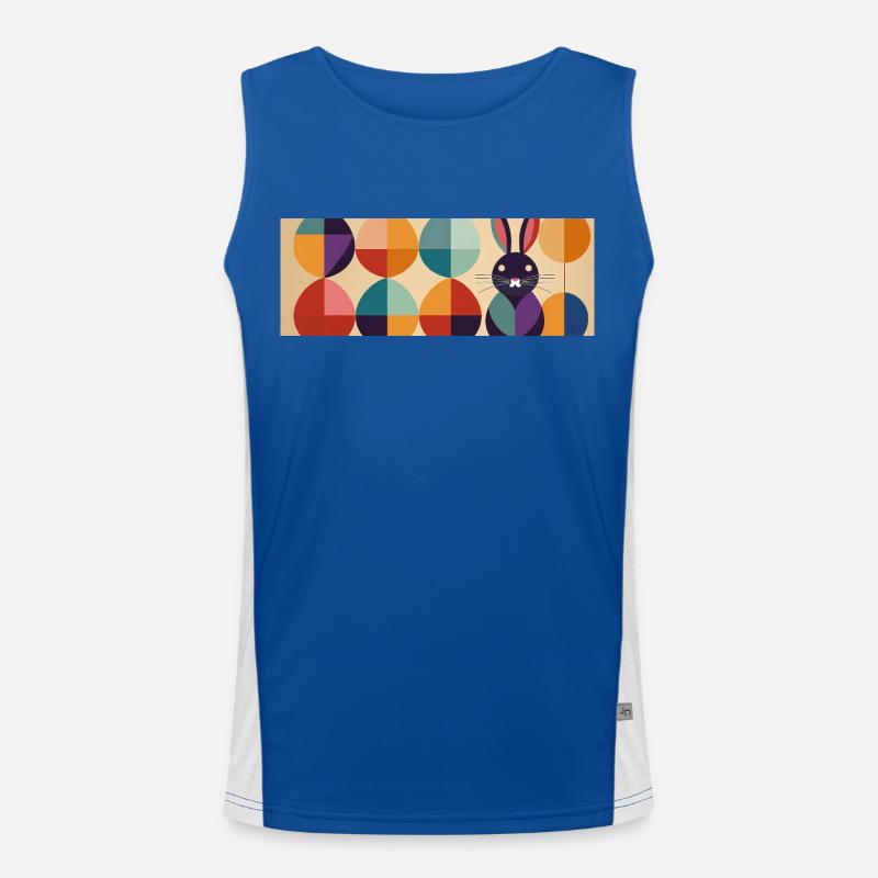 Easter Bunny No.10 Men's Functional Contrast Tank Top 
