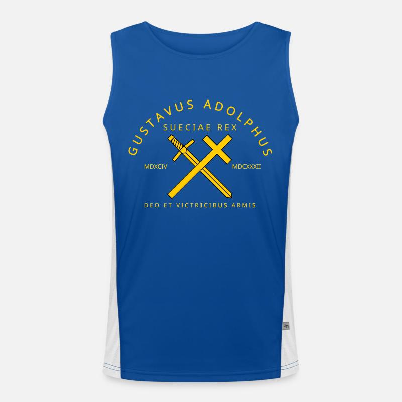 Gustav Adolf Funktionelles Kontrast-Tank Top für Männer 