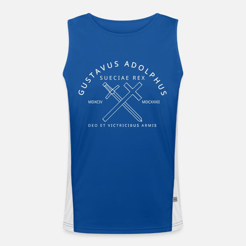 Gustav Adolf Funktionelles Kontrast-Tank Top für Männer 