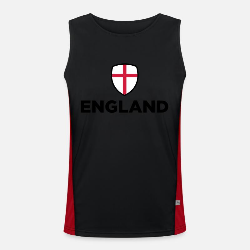 Drapeau national de l Angleterre Débardeur respirant contrasté Homme 