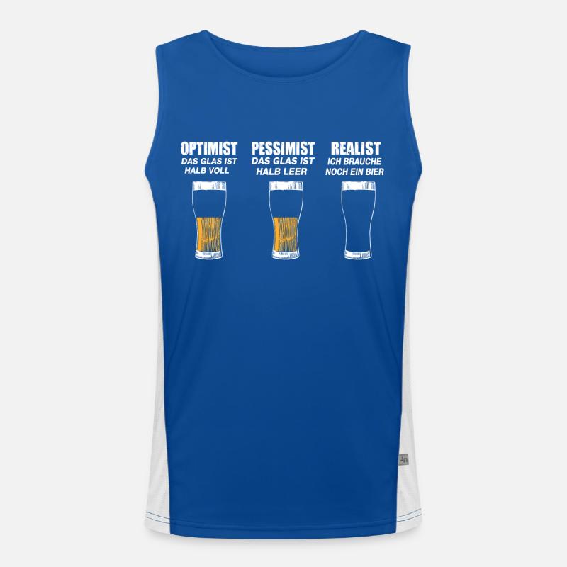 Ich brauche noch ein Bier Funktionelles Kontrast-Tank Top für Männer 