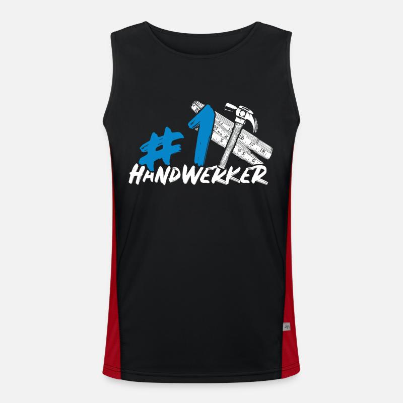 Handwerker Funktionelles Kontrast-Tank Top für Männer 