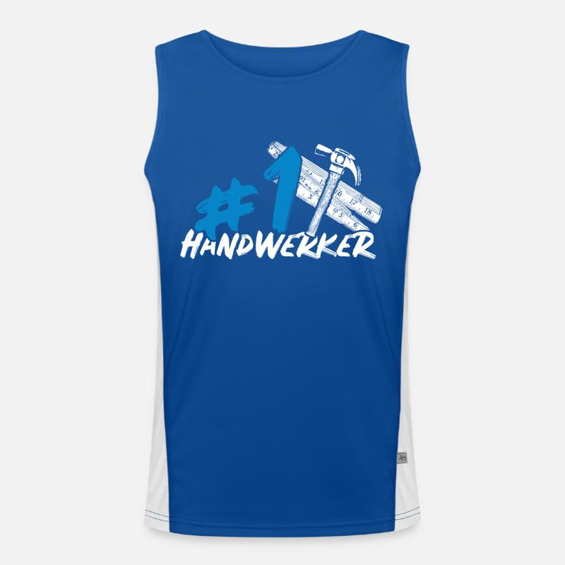 Handwerker Funktionelles Kontrast-Tank Top für Männer 