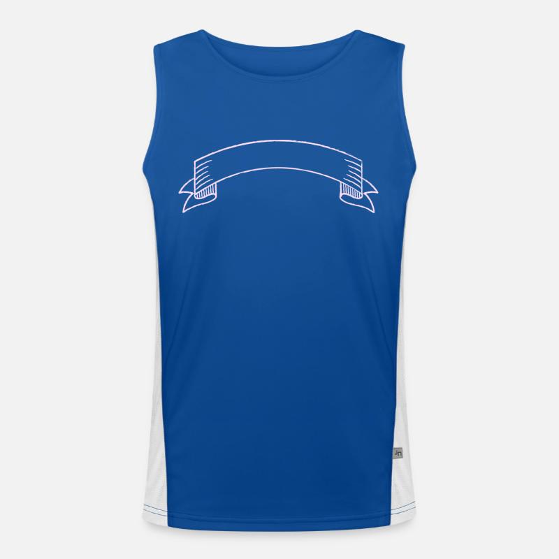 Pink Banner Men's Functional Contrast Tank Top 