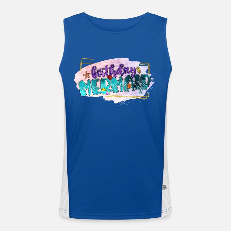 Ocean Sublimation Men's Functional Contrast Tank Top 