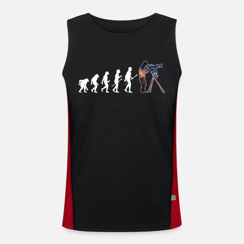 Astronomie Evolution Astrophotographie Cadeau Débardeur respirant contrasté Homme 