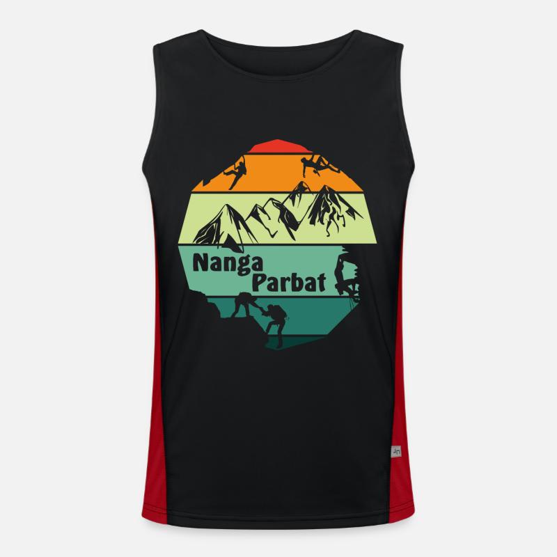 Nanga Parbat Funktionelles Kontrast-Tank Top für Männer 