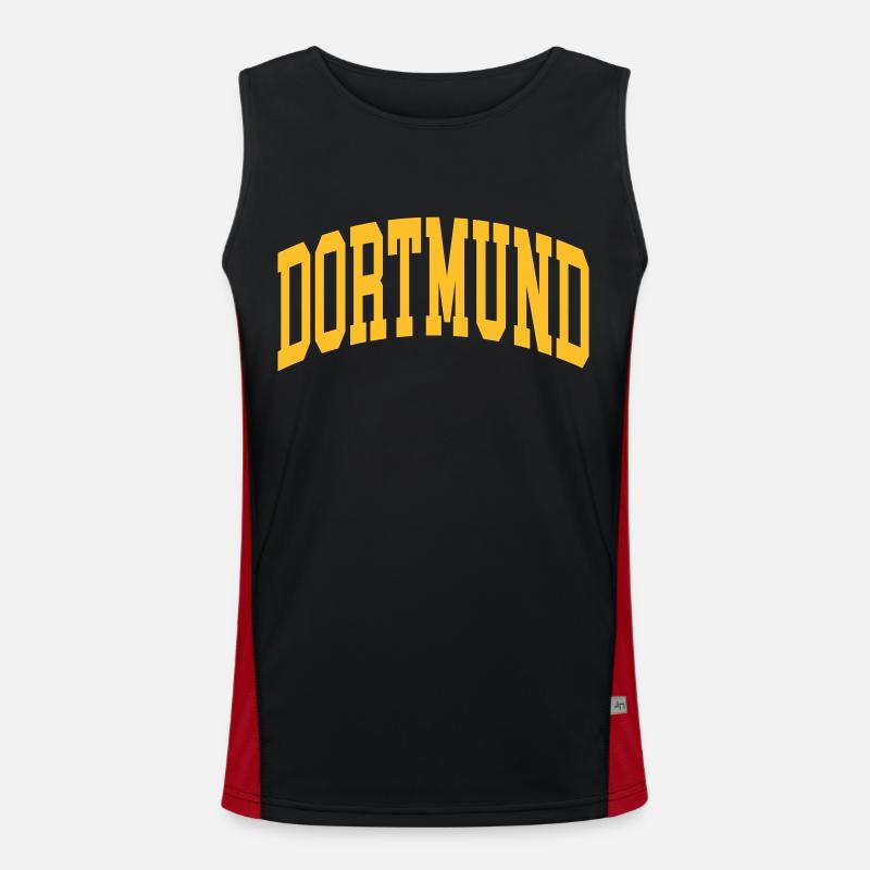Dortmund Funktionelles Kontrast-Tank Top für Männer 