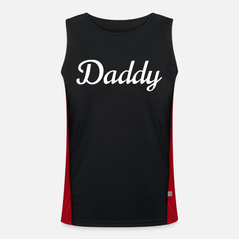 Daddy weiss Funktionelles Kontrast-Tank Top für Männer 