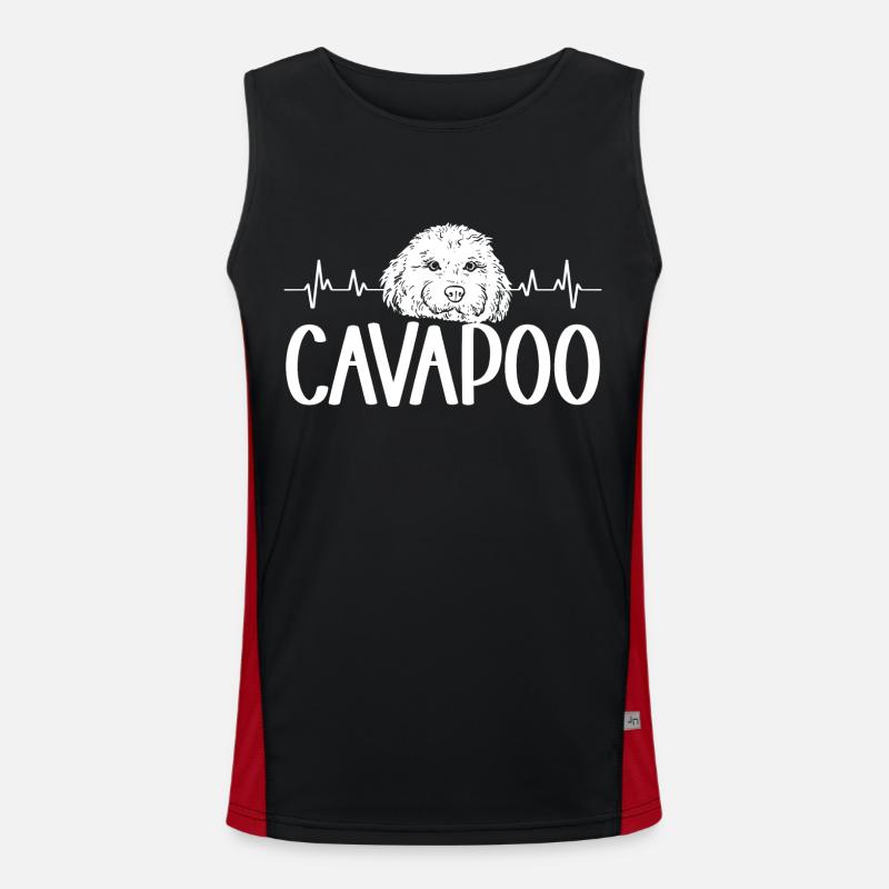 Cavapoo Cavoodle Capoodle Chien Débardeur respirant contrasté Homme 
