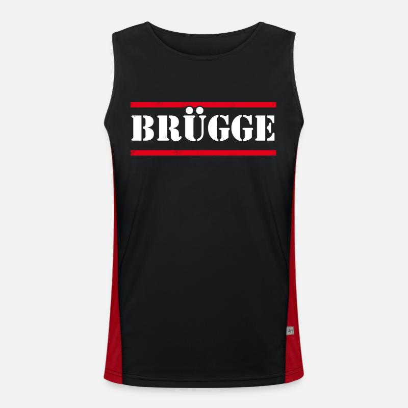 Brügge Funktionelles Kontrast-Tank Top für Männer 