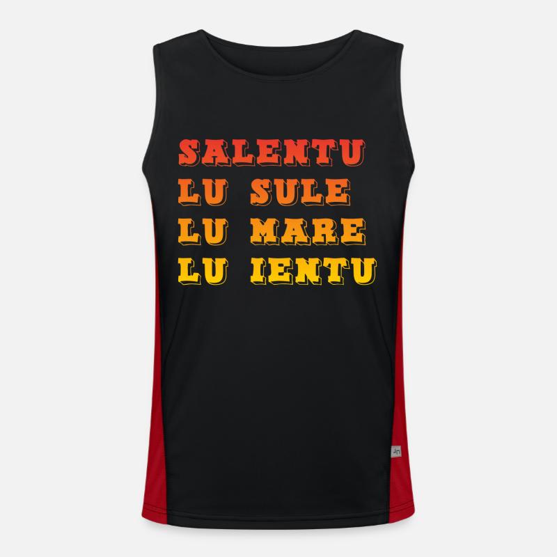 Salentu - Lu sule Lu mare lu ientu Débardeur respirant contrasté Homme 