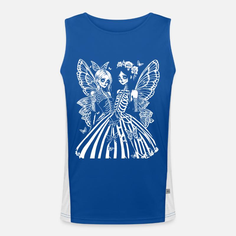 Fairycore Aesthetics Skeleton Fairy Goth Gothic G Men's Functional Contrast Tank Top 