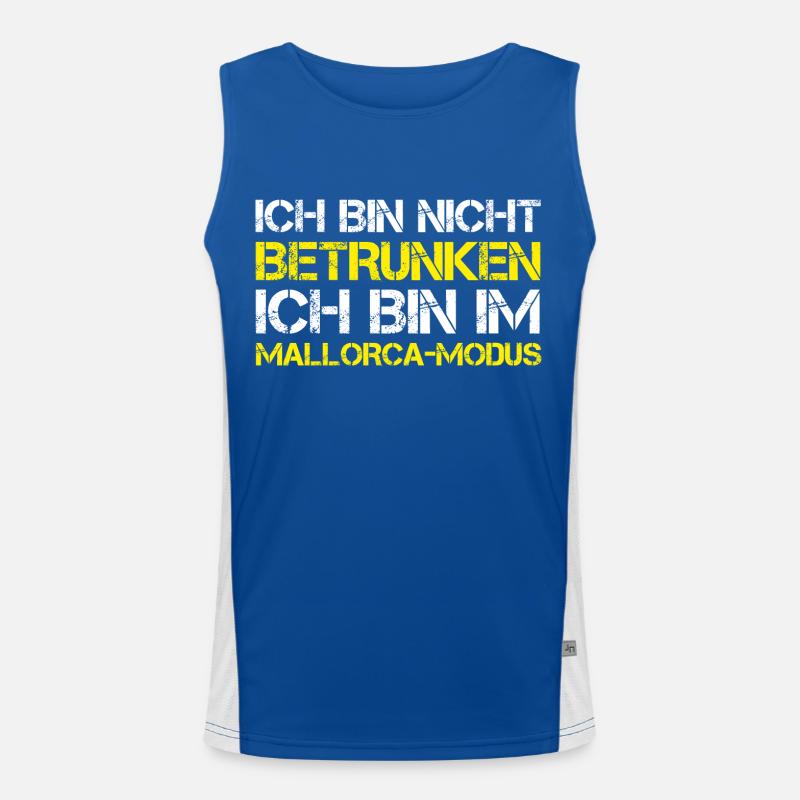 ICH BIN NICHT BETRUNKEN, ICH BIN IM MALLORCA MODUS Funktionelles Kontrast-Tank Top für Männer 