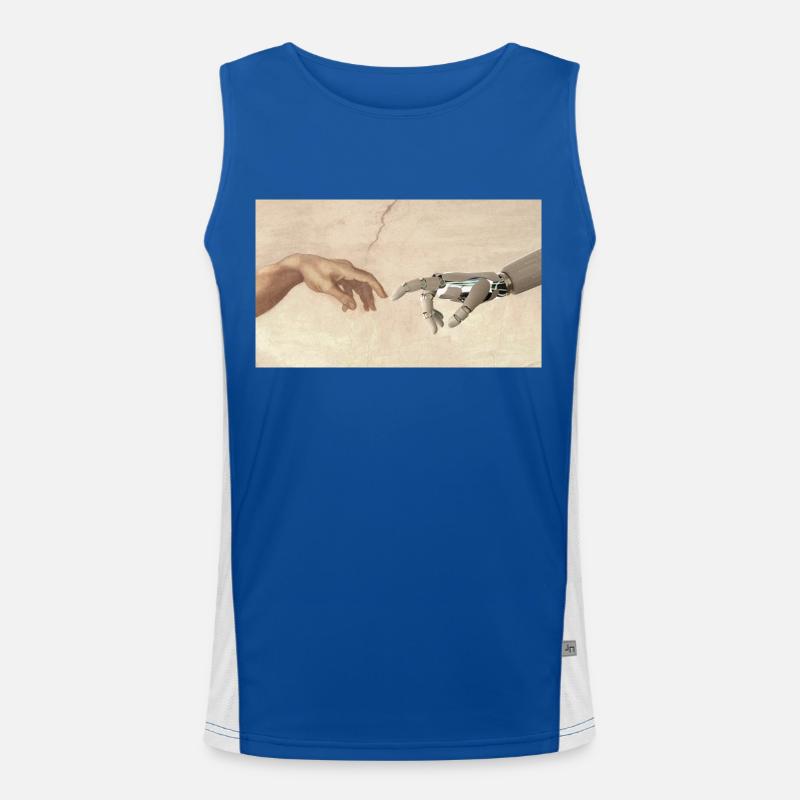 Main de robot, Débardeur respirant contrasté Homme 