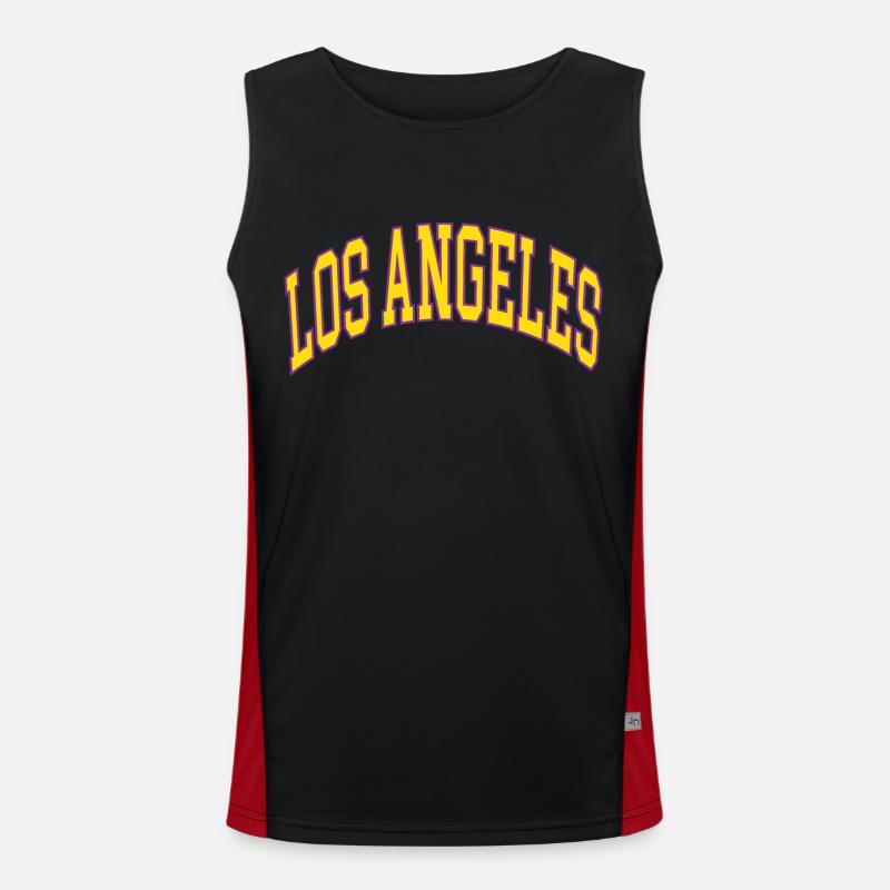 Los Angeles Canotta sportiva da uomo in contrasto cromatico 