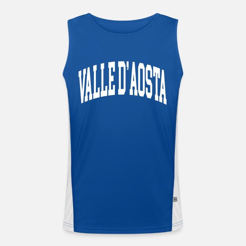 Valle d’Aosta Funktionelles Kontrast-Tank Top für Männer 