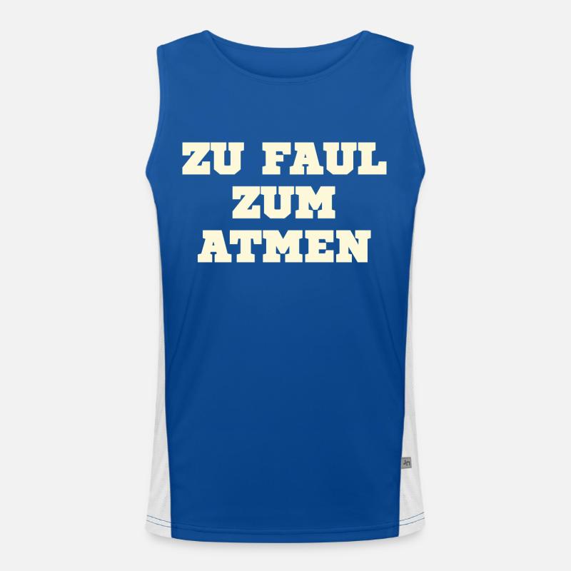 Too lazy to Men's Functional Contrast Tank Top 