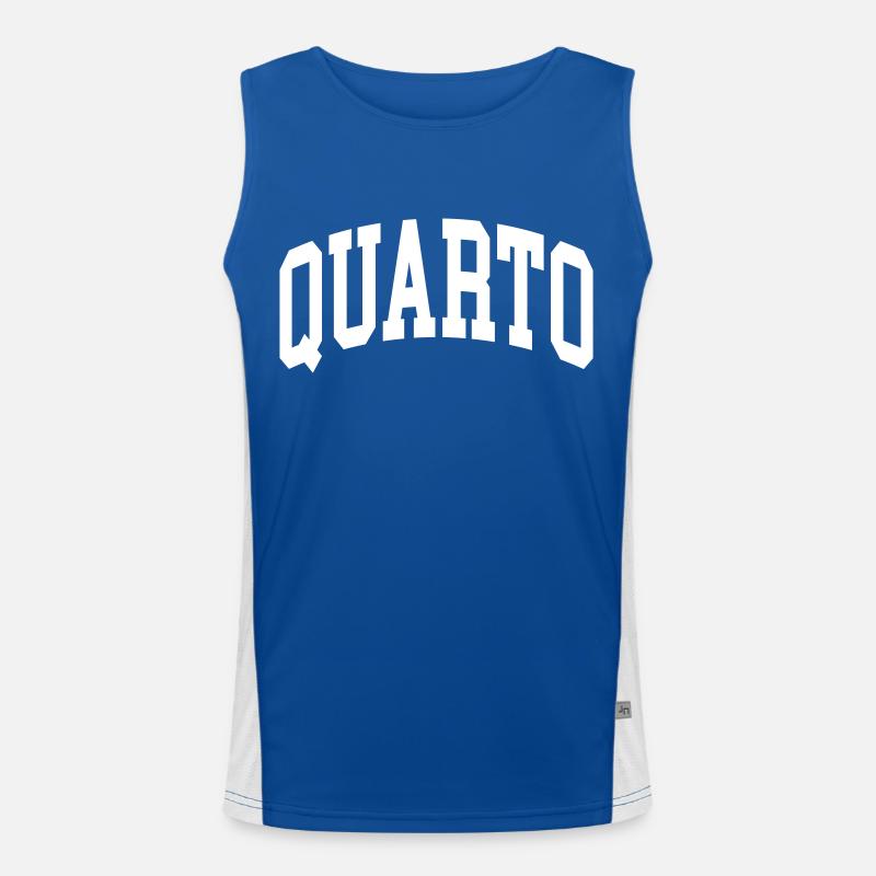 Quarto Canotta sportiva da uomo in contrasto cromatico 