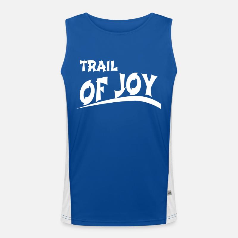 Inner Bliss Mountain Biking Enthusiasts Men's Functional Contrast Tank Top 