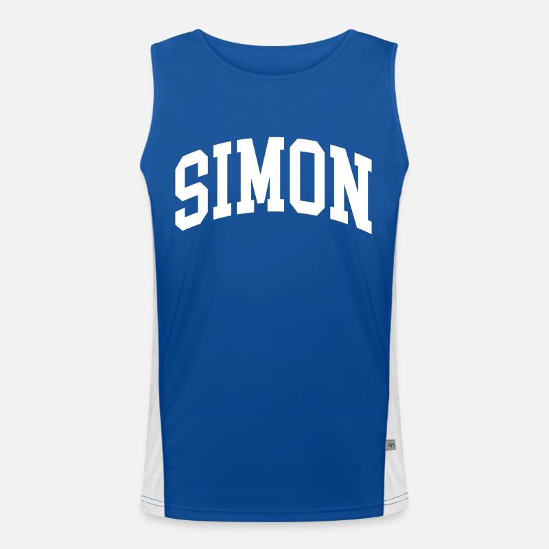 Simon Men's Functional Contrast Tank Top 