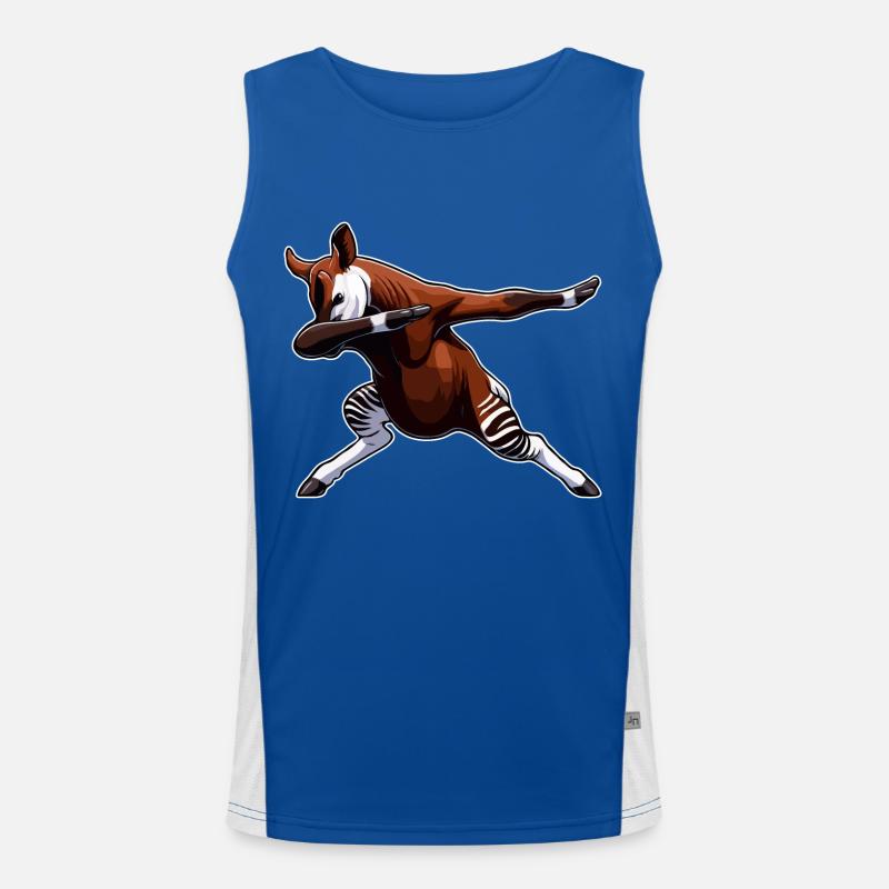 Okapi Tier Niedliches Okapi Funktionelles Kontrast-Tank Top für Männer 