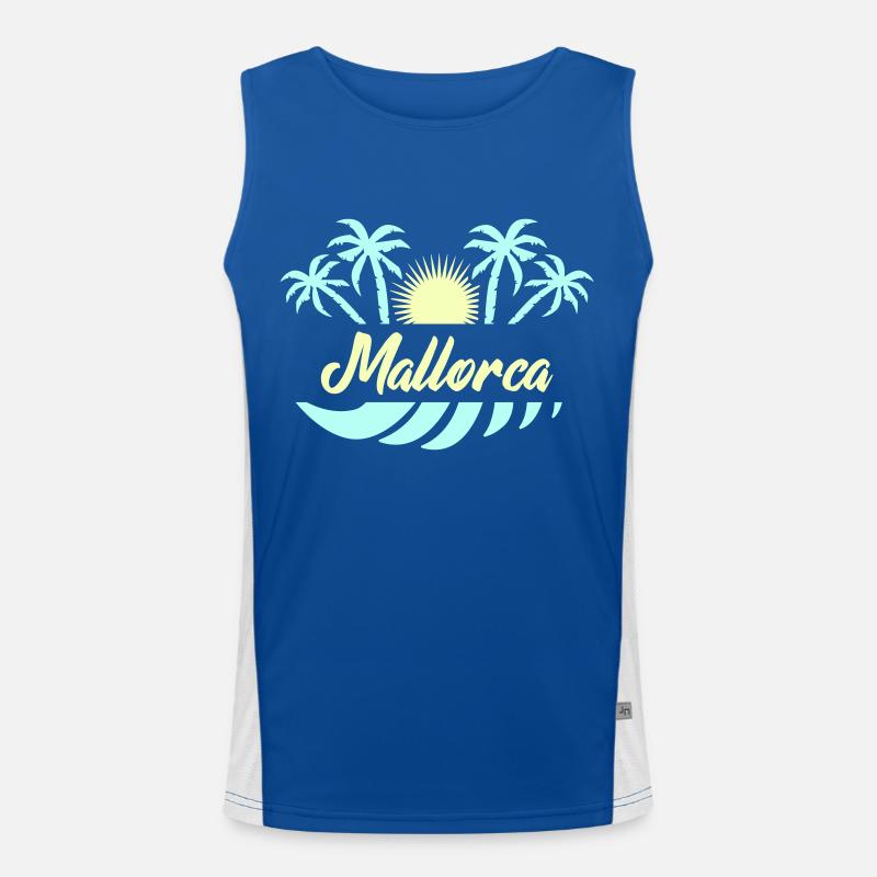 Mallorca 02 Men's Functional Contrast Tank Top 