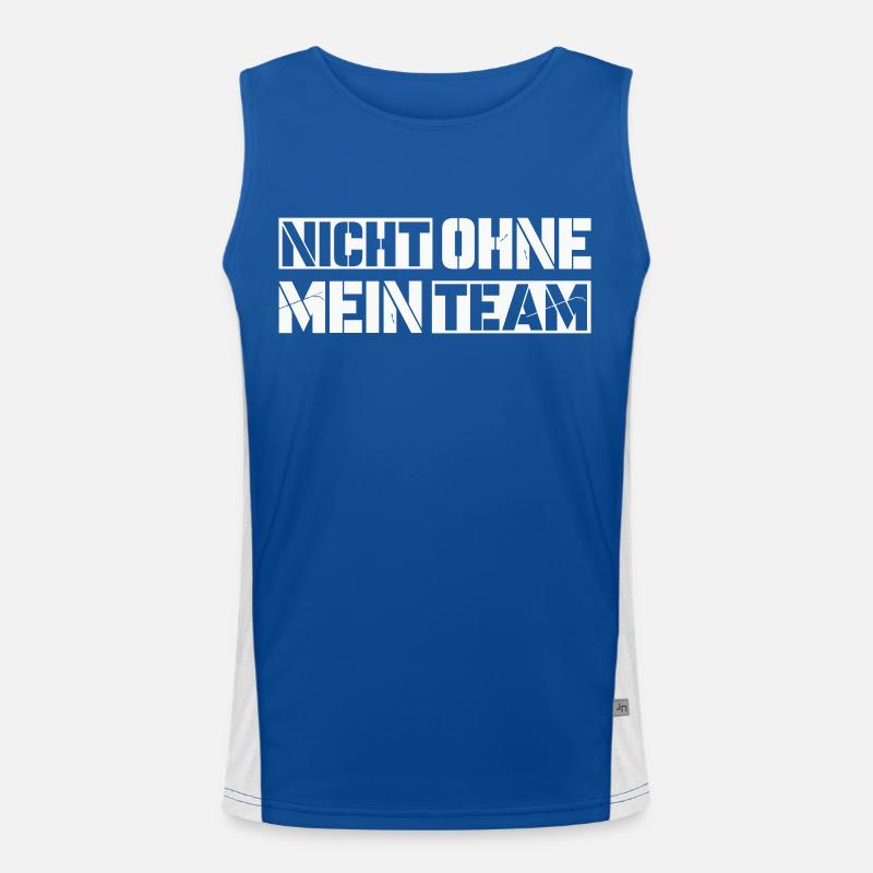 sans mon équipe Débardeur respirant contrasté Homme 